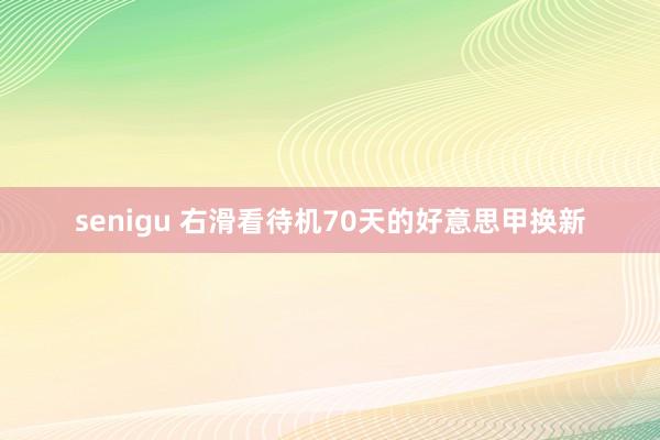 senigu 右滑看待机70天的好意思甲换新