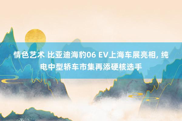 情色艺术 比亚迪海豹06 EV上海车展亮相， 纯电中型轿车市集再添硬核选手