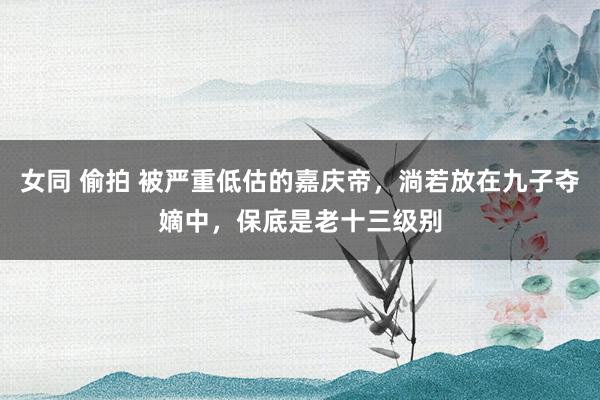 女同 偷拍 被严重低估的嘉庆帝，淌若放在九子夺嫡中，保底是老十三级别